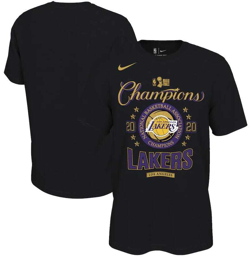 Men's Los Angeles Lakers Nike Black 2020 NBA Finals Champions Locker Room T-Shirt,We sell and wholesale Men's Los Angeles Lakers Nike Black 2020 NBA Finals Champions Locker Room T-Shirt on line form chian!